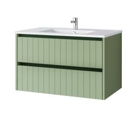 Uptrend Melito umywalka z szafką 80 cm szałwia mat 002-SU80-03+UP4530-800