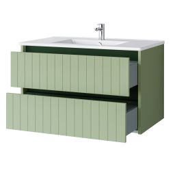 Uptrend Melito umywalka z szafką 80 cm szałwia mat 002-SU80-03+UP4530-800