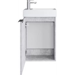 Uptrend Fika umywalka z szafką 40 cm biały połysk/beton jasny 003-SU40-02+TR41355