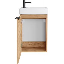 Uptrend Fika umywalka z szafką 40 cm biały połysk/dąb craft 003-SU40-05+TR41355