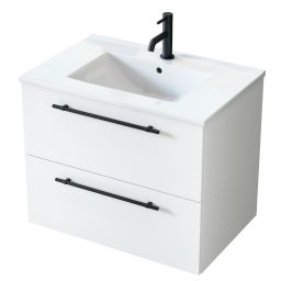 Uptrend Nava umywalka z szafką i uchwytami 70,5 cm białą 004SU7001UP4530700