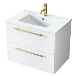 Uptrend Nava umywalka z szafką i uchwytami 70,5 cm białą 004SU7002UP4530700