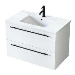 Uptrend Nava umywalka z szafką i uchwytami 80,5 cm białą 004SU8001UP4530800
