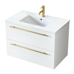 Uptrend Nava umywalka z szafką i uchwytami 80,5 cm białą 004SU8002UP4530800