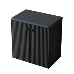 Uptrend Panarea szafka 59,6x38,2x60 cm podumywalkowa wisząca Obsidian Black mat 005SU6006