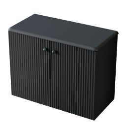 Uptrend Panarea szafka 79,6x38,2x60 cm podumywalkowa wisząca Obsidian Black mat 005SU6006