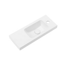 Uptrend Nook umywalka z szafką i uchwytami 55 cm biały mat/miedziany 010SU5502TR41366