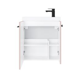 Uptrend Nook umywalka z szafką i uchwytami 55 cm rose mat/czarny mat 010SU5512TR41366