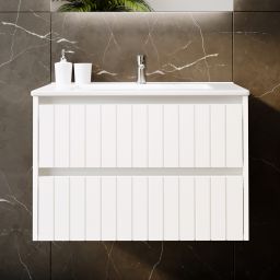 Uptrend Melito umywalka z szafką 70 cm biały mat 002-SU70-01+UP4530-700