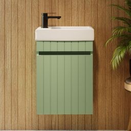 Uptrend Miseno umywalka z szafką 40 cm szałwia mat 001-SU40-03+TR41355