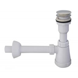 Uptrend Up-Uni syfon do umywalki z korkiem biały CLSB006
