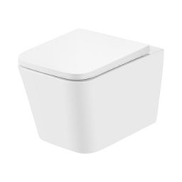 Uptrend Gravis miska WC z deską wolnoopadającą wisząca bez kołnierza ze spłukiwaniem wirowym biały połysk TR2216R
