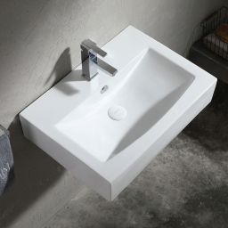 Uptrend Fortis umywalka 54x40,5 cm nablatowa prostokątna biały połysk TR4394