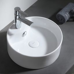 Uptrend Vesta umywalka 38x38 cm nablatowa okrągła biały połysk TR4161