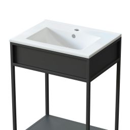 Uptrend Neva umywalka 60x46 cm prostokątna meblowa-wpuszczana biała UP4530-600