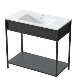 Uptrend Neva umywalka 100x46 cm meblowa prostokątna biały połysk UP4530-1000