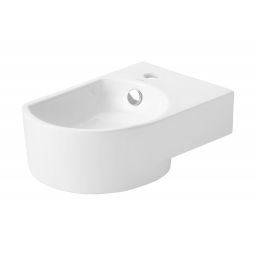 Uptrend Devo umywalka 40,5x27 cm ścienna półokrągła biały połysk STR4295