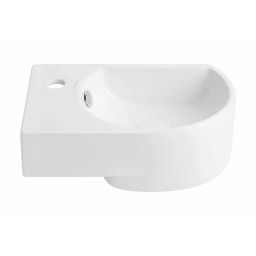 Uptrend Devo umywalka 40,5x27 cm narożna ścienna biała STR4295A