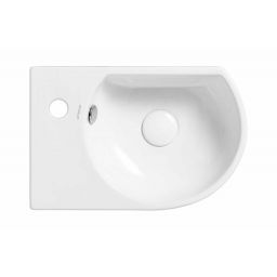 Uptrend Devo umywalka 40,5x27 cm narożna ścienna biała STR4295A