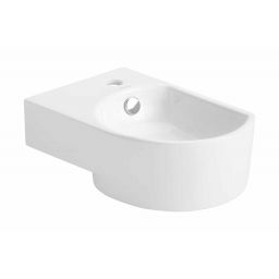 Uptrend Devo umywalka 40,5x27 cm narożna ścienna biała STR4295A