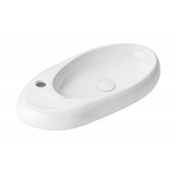 Uptrend Zeva umywalka 58,5x29,5 cm ścienna biały połysk STR4381