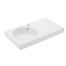 Uptrend Foksal umywalka 82x46 cm meblowa prostokątna biały połysk TR40063A