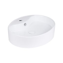 Uptrend Melia umywalka 56x46 cm nablatowa półokrągła biały połysk TR4031