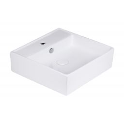 Uptrend Medusa umywalka 46,5x46,5 cm nablatowa/ścienna kwadratowa biały połysk TR4032