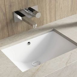 Uptrend Tremo umywalka 46,5x34,5 cm prostokątna podblatowa biała TR4070