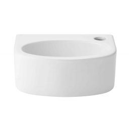 Uptrend Bambino umywalka 31x23,5 cm półokrągła biały połysk TR41037