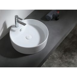 Uptrend Eros umywalka 46x46 cm nablatowa okrągła biały połysk TR4104