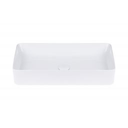 Uptrend Athena umywalka 61x34,5 cm nablatowa prostokątna biały połysk TR41206