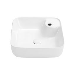 Uptrend Marina umywalka 43x43 cm nablatowa kwadratowa biały połysk TR41267
