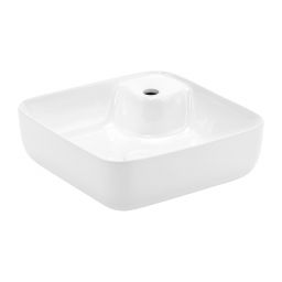 Uptrend Marina umywalka 43x43 cm nablatowa kwadratowa biały połysk TR41267