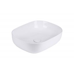 Uptrend Hermosa umywalka 49x39,5 cm nablatowa prostokątna biały połysk TR41286