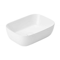 Uptrend Hapi umywalka 45.5x33 cm prostokątna nablatowa biały połysk TR41287