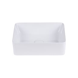 Uptrend Roma umywalka 40x30 cm nablatowa prostokątna biały połysk TR41313