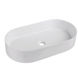 Uptrend Peonia umywalka 65x34,5 cm owalna nablatowa biała TR41363