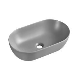 Uptrend Sparrow umywalka 50x30 cm owalna nablatowa Pebble Grey mat TR41385-U10