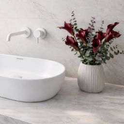 Uptrend Sparrow umywalka 50x30 cm owalna nablatowa biała TR41385-U20