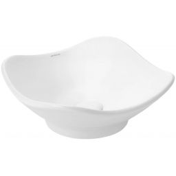 Uptrend Violet umywalka 39,5x15 cm owalna nablatowa biała TR4153