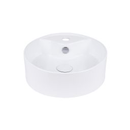 Uptrend Vesta umywalka 38x38 cm nablatowa okrągła biały połysk TR4161
