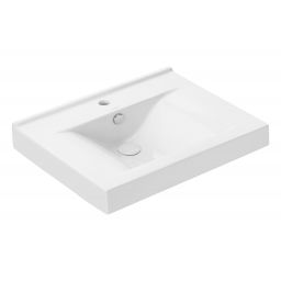 Uptrend Gemini umywalka 60x47 cm prostokątna biały połysk TR4270D