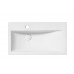 Uptrend Reno umywalka 66x37,5 cm ścienna prostokątna biały połysk TR4310