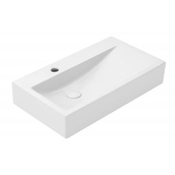 Uptrend Reno umywalka 66x37,5 cm ścienna prostokątna biały połysk TR4310