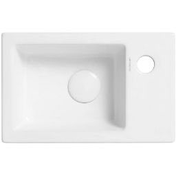 Uptrend Rosa umywalka 37x12,5 cm prostokątna nablatowa biała TR4331