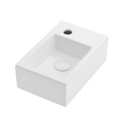 Uptrend Rosa umywalka 37x12,5 cm prostokątna nablatowa biała TR4331