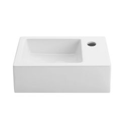 Uptrend Rosa umywalka 37x12,5 cm prostokątna nablatowa biała TR4331