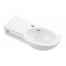 Uptrend Trixie umywalka 63x28,5 cm wisząca biały połysk TR443