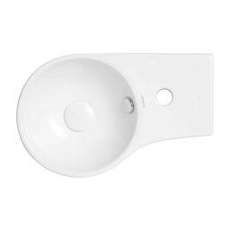 Uptrend Aster umywalka 44x27,8 cm nablatowa biały połysk TR4506A